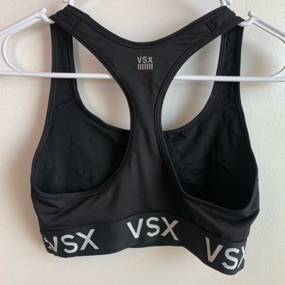 VICTORIA’S SECRET Black The Player Racerback Sports Bra - Picture 3 of 7